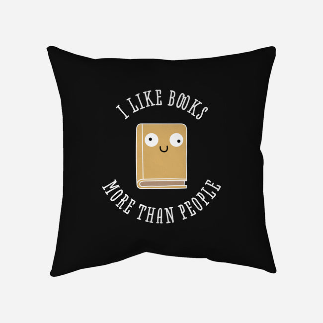 I Like Books-none non-removable cover w insert throw pillow-rocketman_art