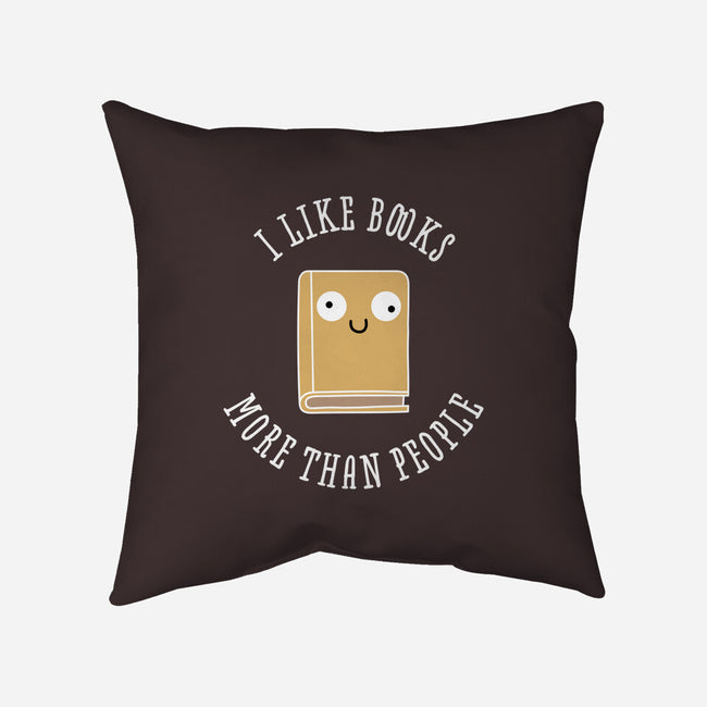 I Like Books-none removable cover throw pillow-rocketman_art