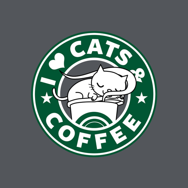 I Love Cats and Coffee-none dot grid notebook-Boggs Nicolas