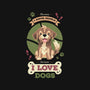 I Love Dogs!-none polyester shower curtain-Geekydog