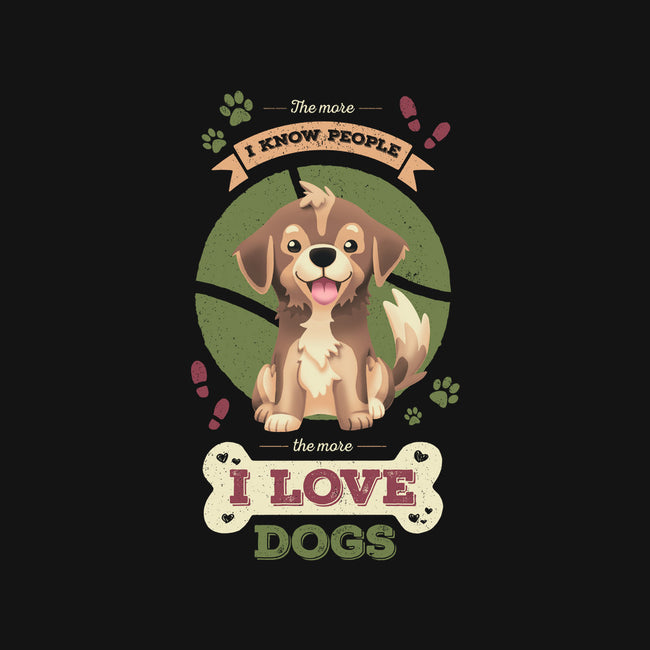 I Love Dogs!-womens off shoulder sweatshirt-Geekydog