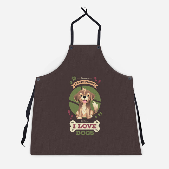 I Love Dogs!-unisex kitchen apron-Geekydog