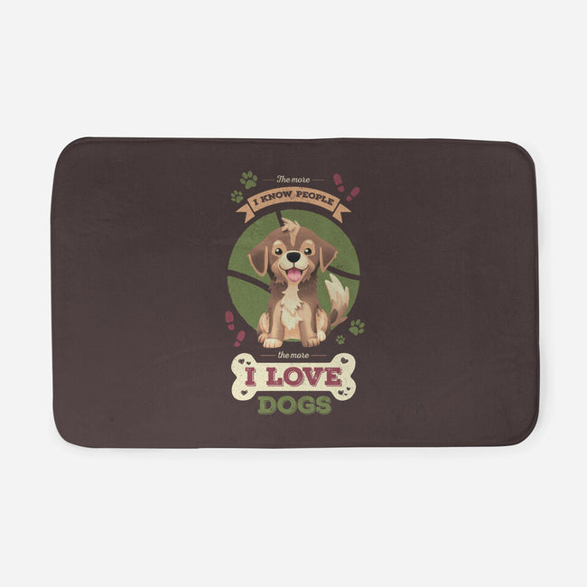 I Love Dogs!-none memory foam bath mat-Geekydog