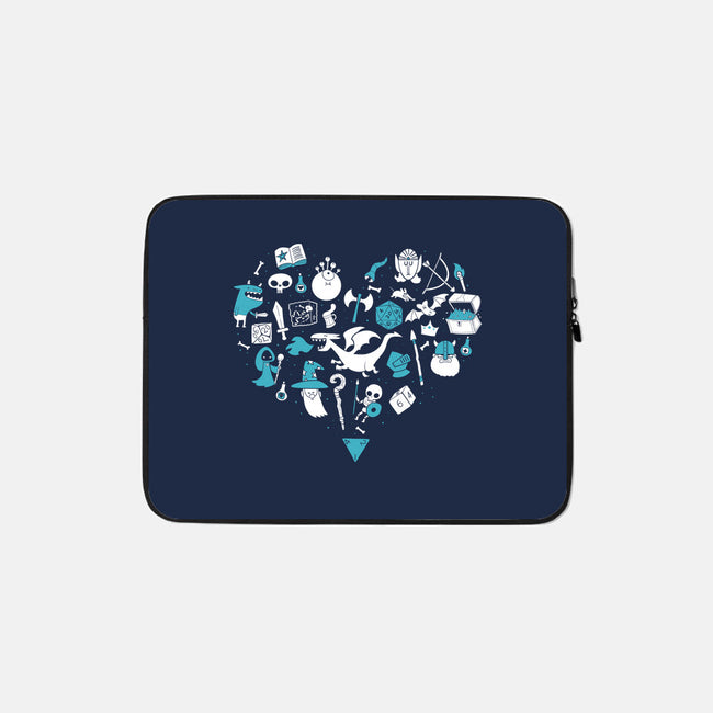 I Love Questing-none zippered laptop sleeve-queenmob