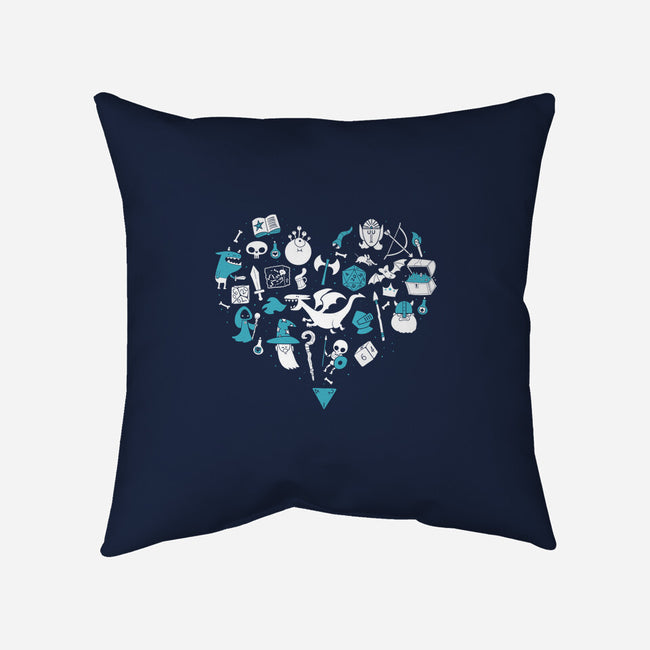 I Love Questing-none removable cover w insert throw pillow-queenmob