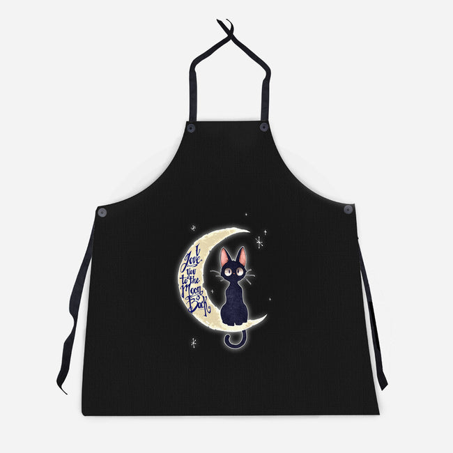 I Love You to The Moon & Back-unisex kitchen apron-TimShumate
