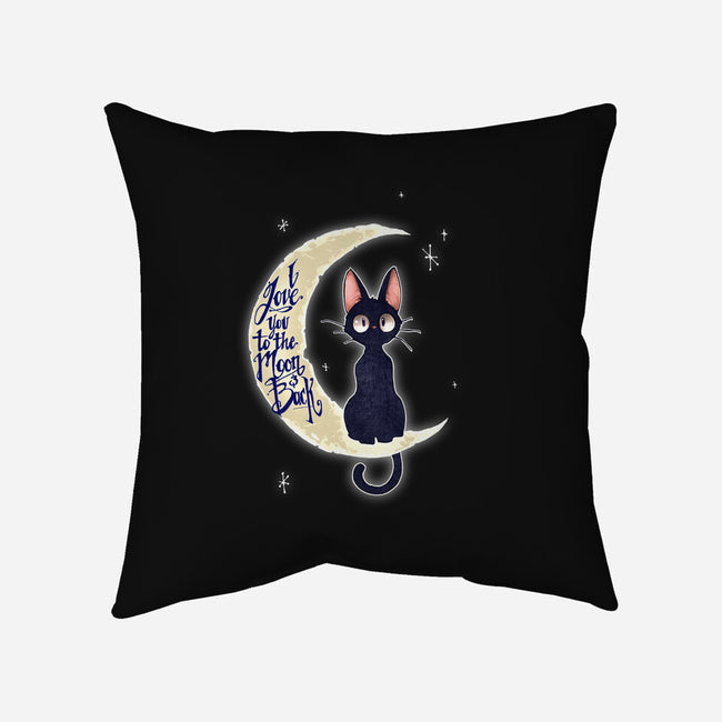 I Love You to The Moon & Back-none non-removable cover w insert throw pillow-TimShumate