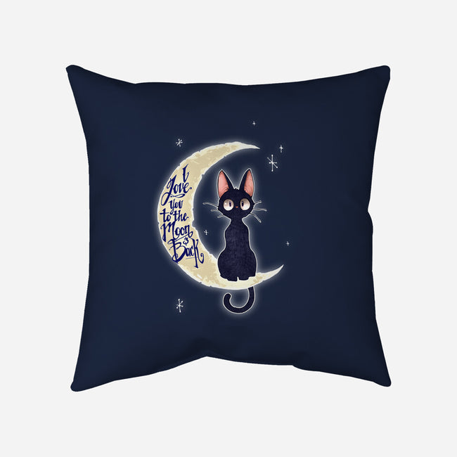 I Love You to The Moon & Back-none non-removable cover w insert throw pillow-TimShumate