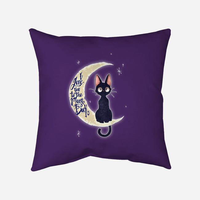 I Love You to The Moon & Back-none non-removable cover w insert throw pillow-TimShumate