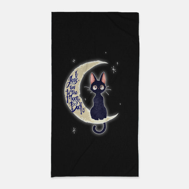 I Love You to The Moon & Back-none beach towel-TimShumate
