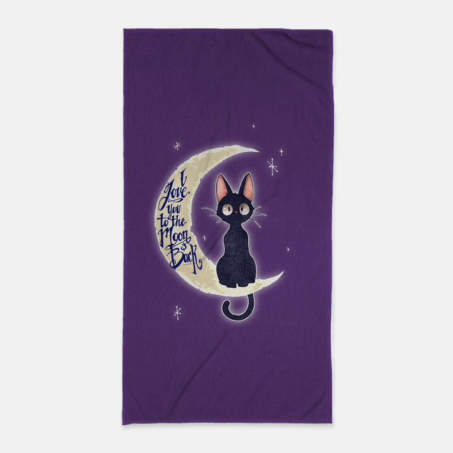 I Love You to The Moon & Back-none beach towel-TimShumate