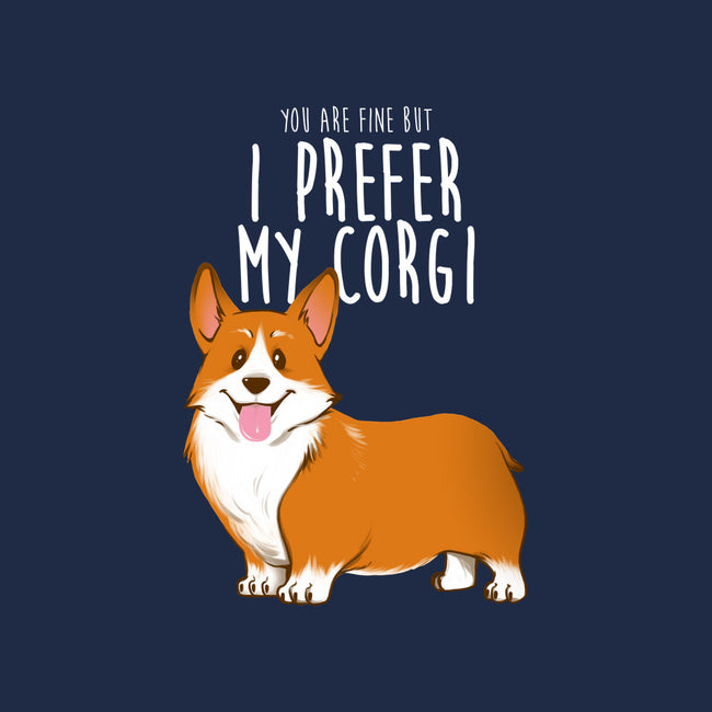 I Prefer My Corgi-mens heavyweight tee-ursulalopez