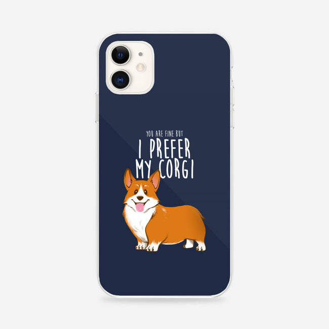 I Prefer My Corgi-iphone snap phone case-ursulalopez