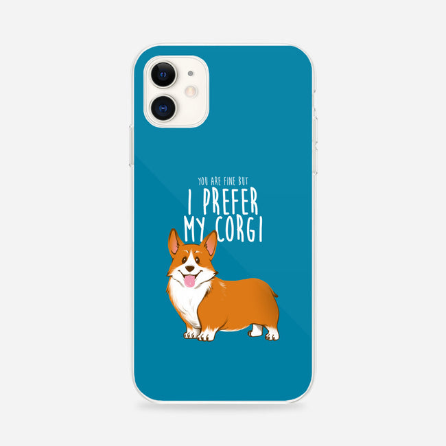 I Prefer My Corgi-iphone snap phone case-ursulalopez