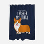 I Prefer My Corgi-none polyester shower curtain-ursulalopez