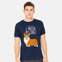 I Prefer My Corgi-mens heavyweight tee-ursulalopez