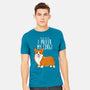 I Prefer My Corgi-mens heavyweight tee-ursulalopez