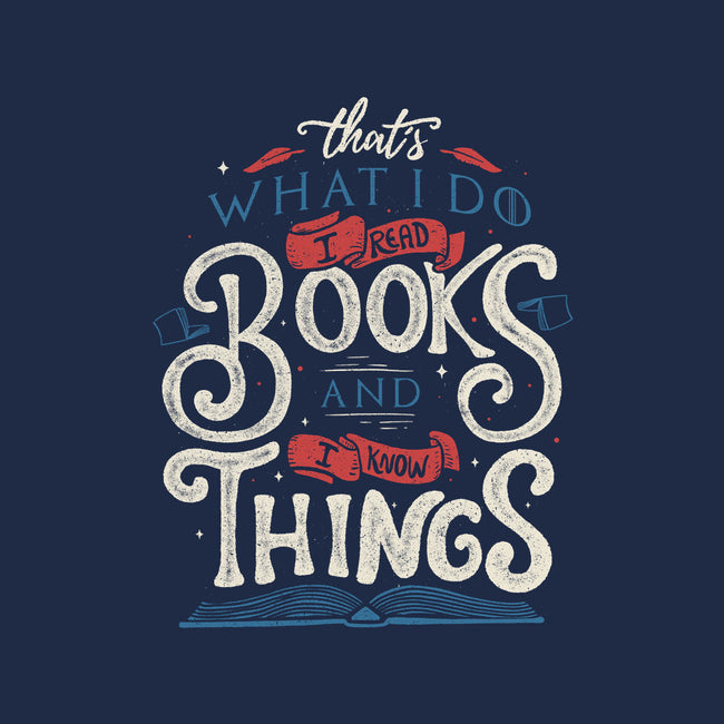 I Read Books and I Know things-womens v-neck tee-Tobefonseca
