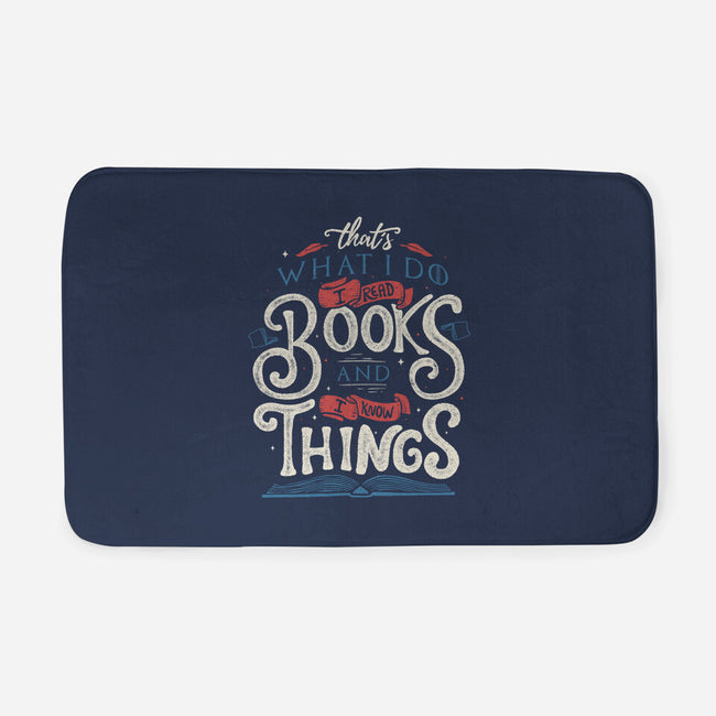 I Read Books and I Know things-none memory foam bath mat-Tobefonseca