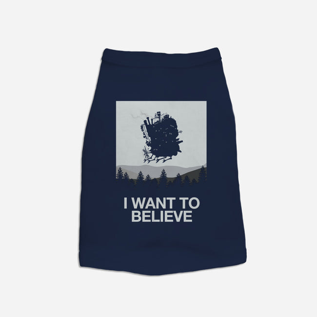 I Saw a Moving Castle-dog basic pet tank-maped