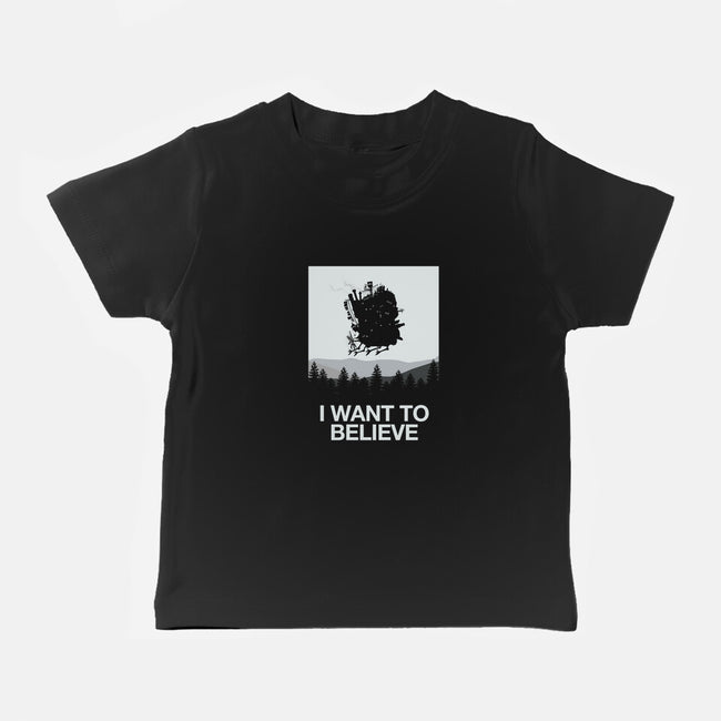 I Saw a Moving Castle-baby basic tee-maped