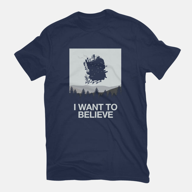 I Saw a Moving Castle-unisex basic tee-maped