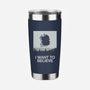 I Saw a Moving Castle-none stainless steel tumbler drinkware-maped