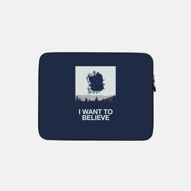 I Saw a Moving Castle-none zippered laptop sleeve-maped