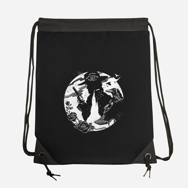 I Shoot With My Mind-none drawstring bag-vp021