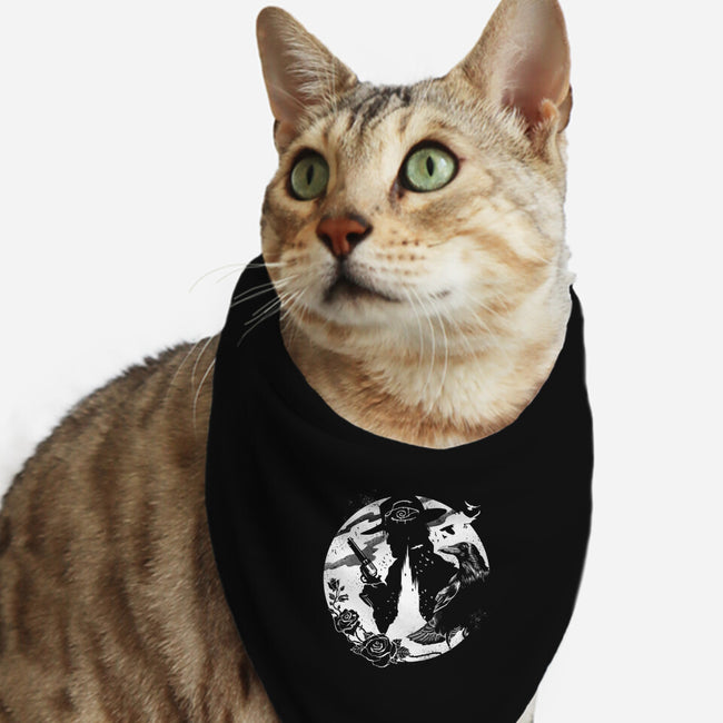 I Shoot With My Mind-cat bandana pet collar-vp021
