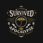 I Survived the Apocalypse-none polyester shower curtain-Typhoonic