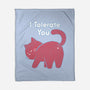 I Tolerate You-none fleece blanket-tobefonseca