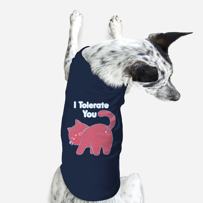 I Tolerate You-dog basic pet tank-tobefonseca