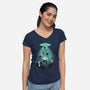 I Wanna Believe-womens v-neck tee-theGorgonist