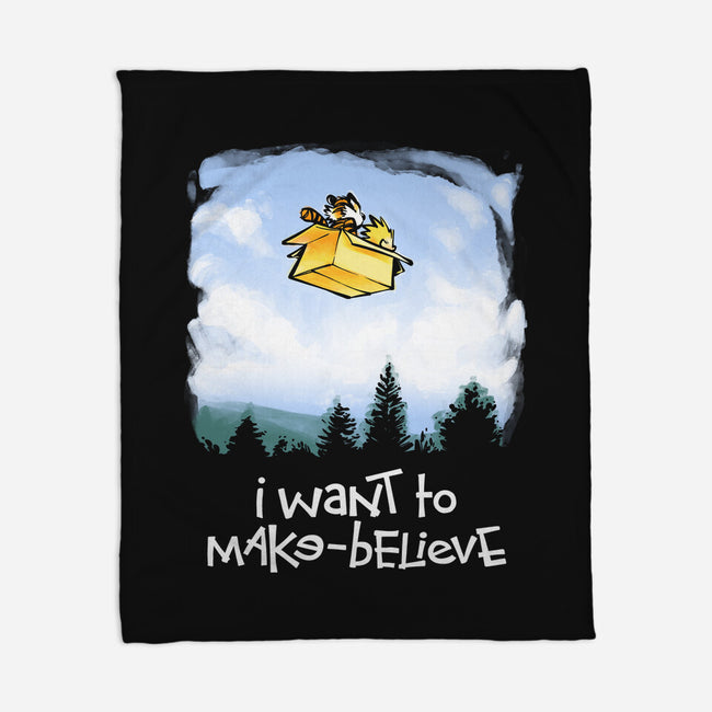 I Want To Make-Believe-none fleece blanket-harebrained