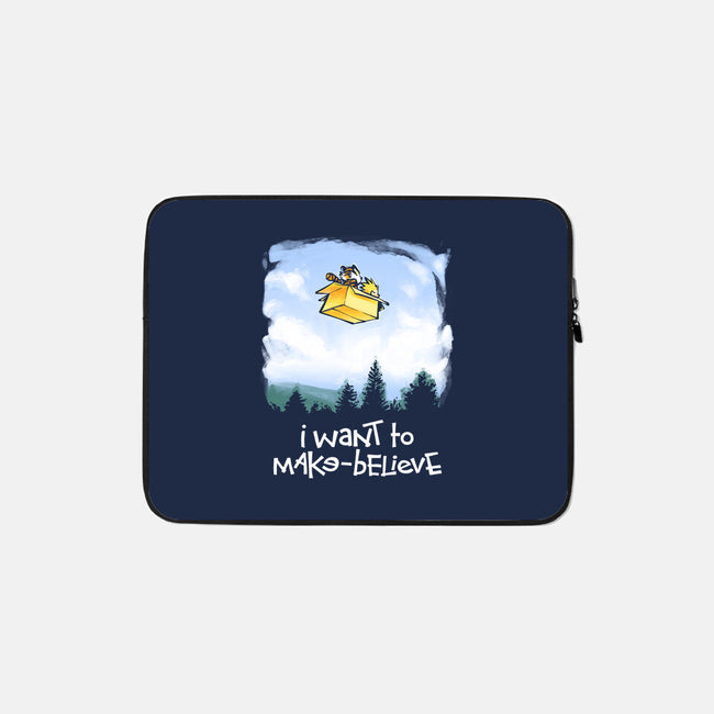 I Want To Make-Believe-none zippered laptop sleeve-harebrained