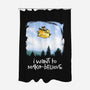 I Want To Make-Believe-none polyester shower curtain-harebrained