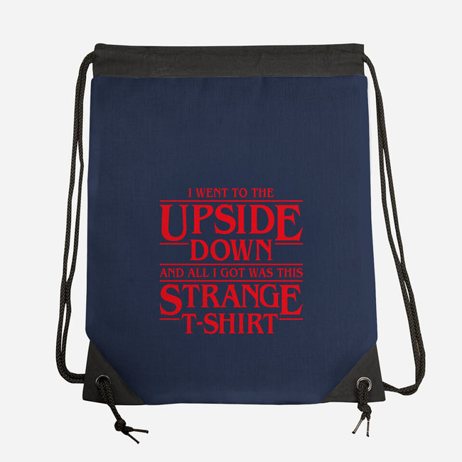 I Went to the Upside Down-none drawstring bag-Olipop
