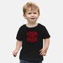 I Went to the Upside Down-baby basic tee-Olipop