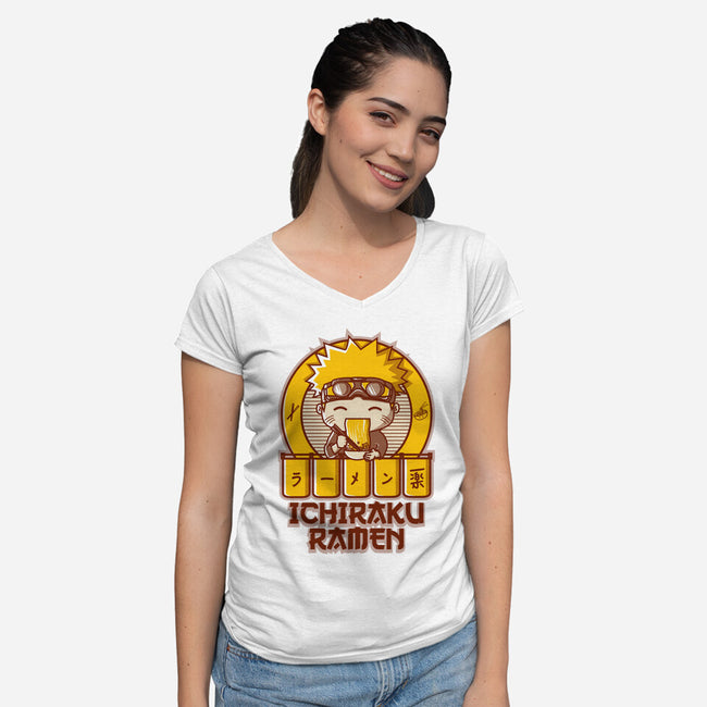 Ichiraku Ramen-womens v-neck tee-Donnie