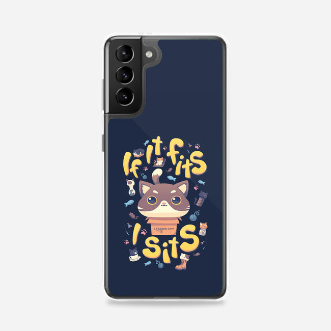 If I Fits, I Sits-samsung snap phone case-Geekydog
