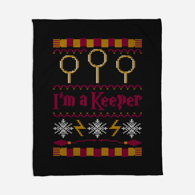 I'm A Keeper-none fleece blanket-Mandrie