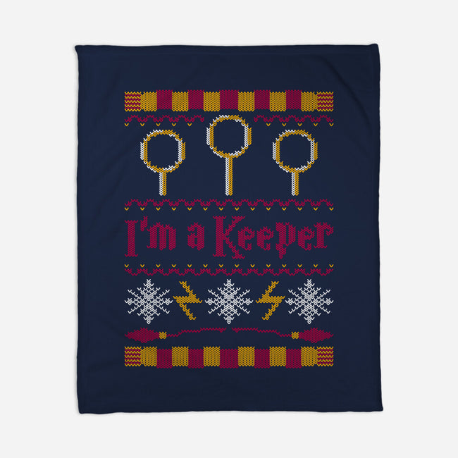 I'm A Keeper-none fleece blanket-Mandrie