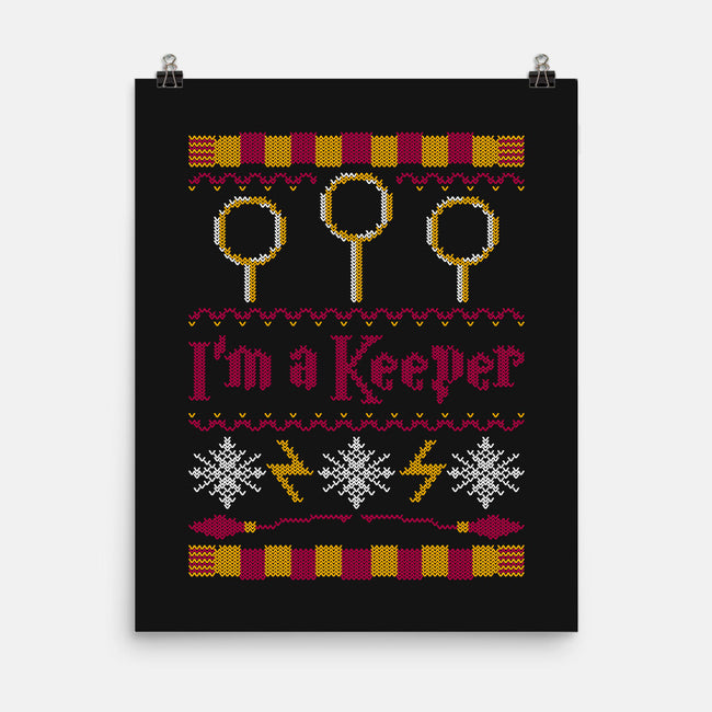 I'm A Keeper-none matte poster-Mandrie