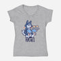 I'm Making Pupcakes-womens v-neck tee-TechraNova