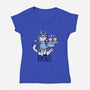 I'm Making Pupcakes-womens v-neck tee-TechraNova