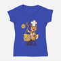 I'm Making Woofles-womens v-neck tee-TechraNova