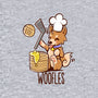 I'm Making Woofles-womens off shoulder tee-TechraNova