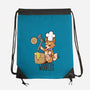 I'm Making Woofles-none drawstring bag-TechraNova