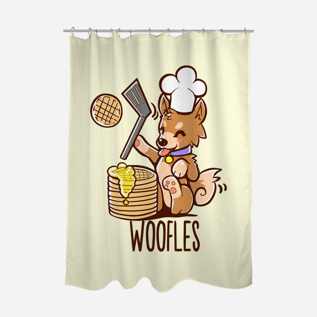 I'm Making Woofles-none polyester shower curtain-TechraNova